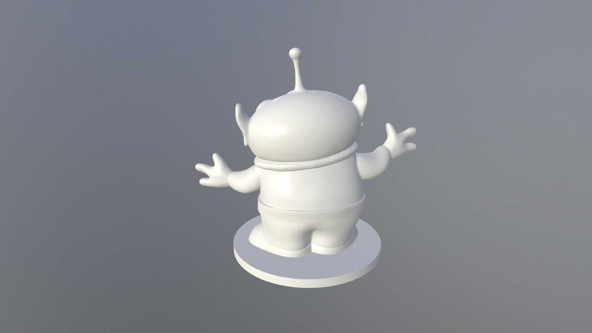 Alien Toy print ready for FDM or SLA printing 3D print model 3D print model_1