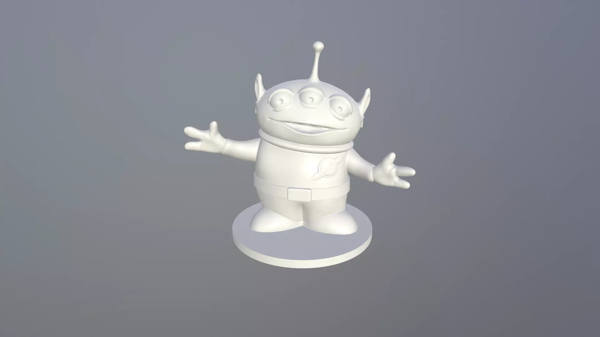 Alien Toy print ready for FDM or SLA printing 3D print model 3D print model_0