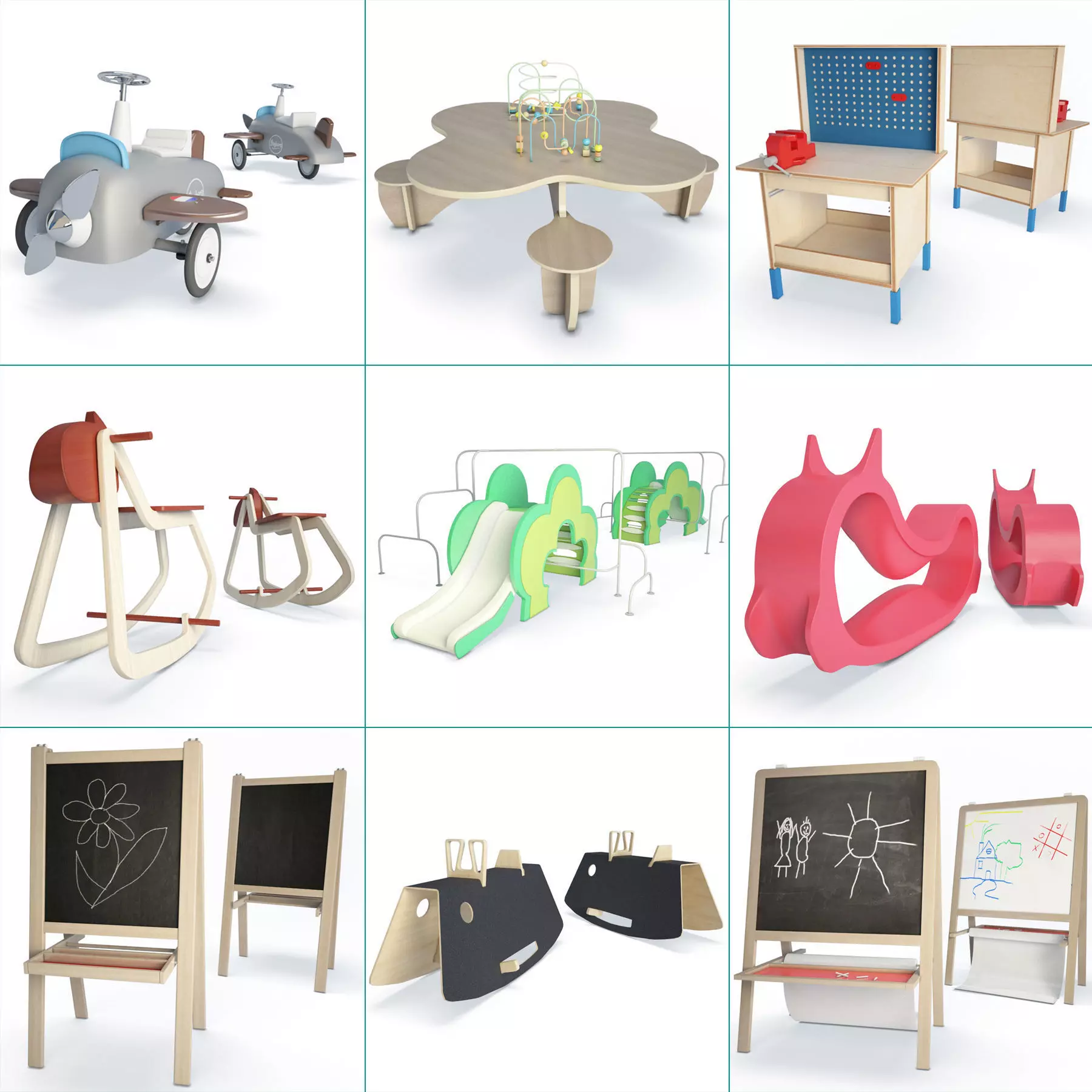 Toys and Vehicles Collection 3D model_0