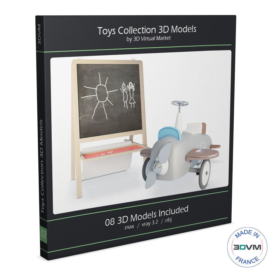 Toys and Vehicles Collection 3D model_1