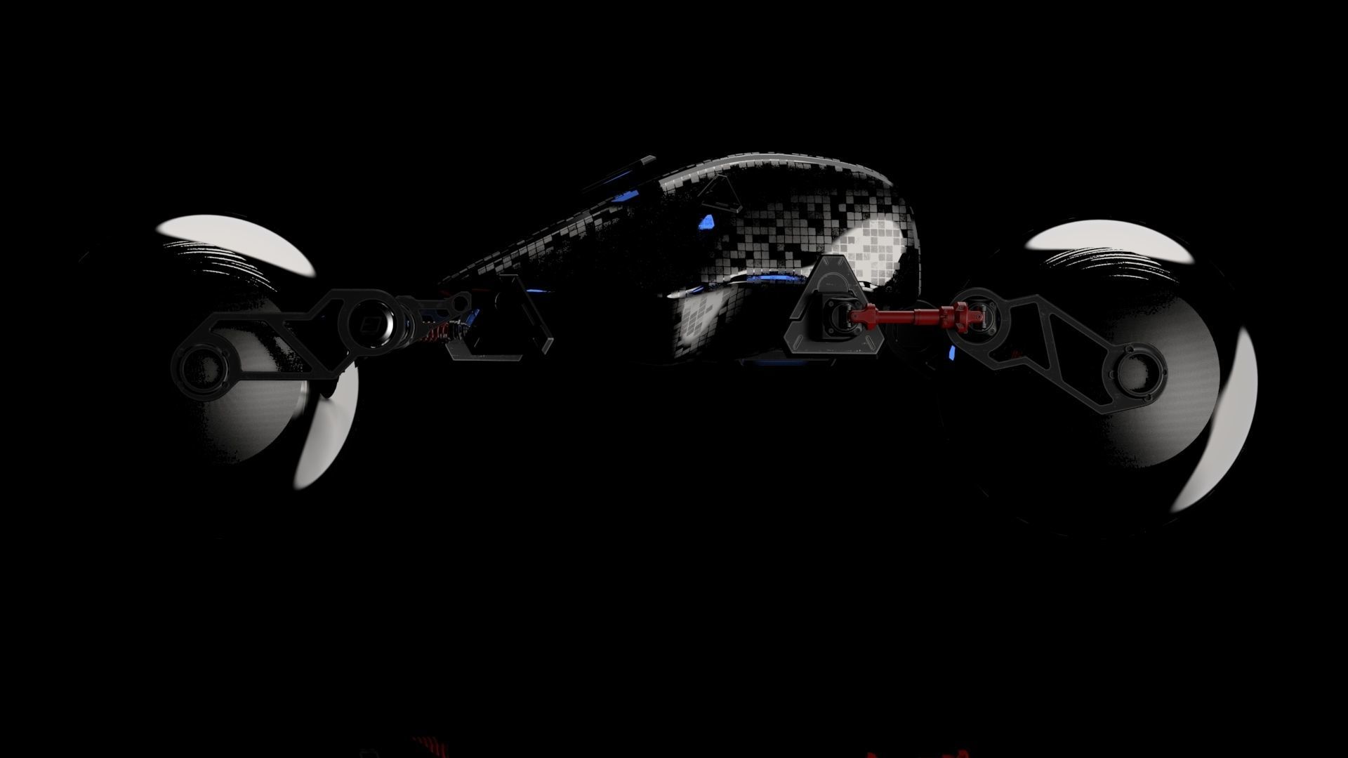 sci-fi bike 3D model_4