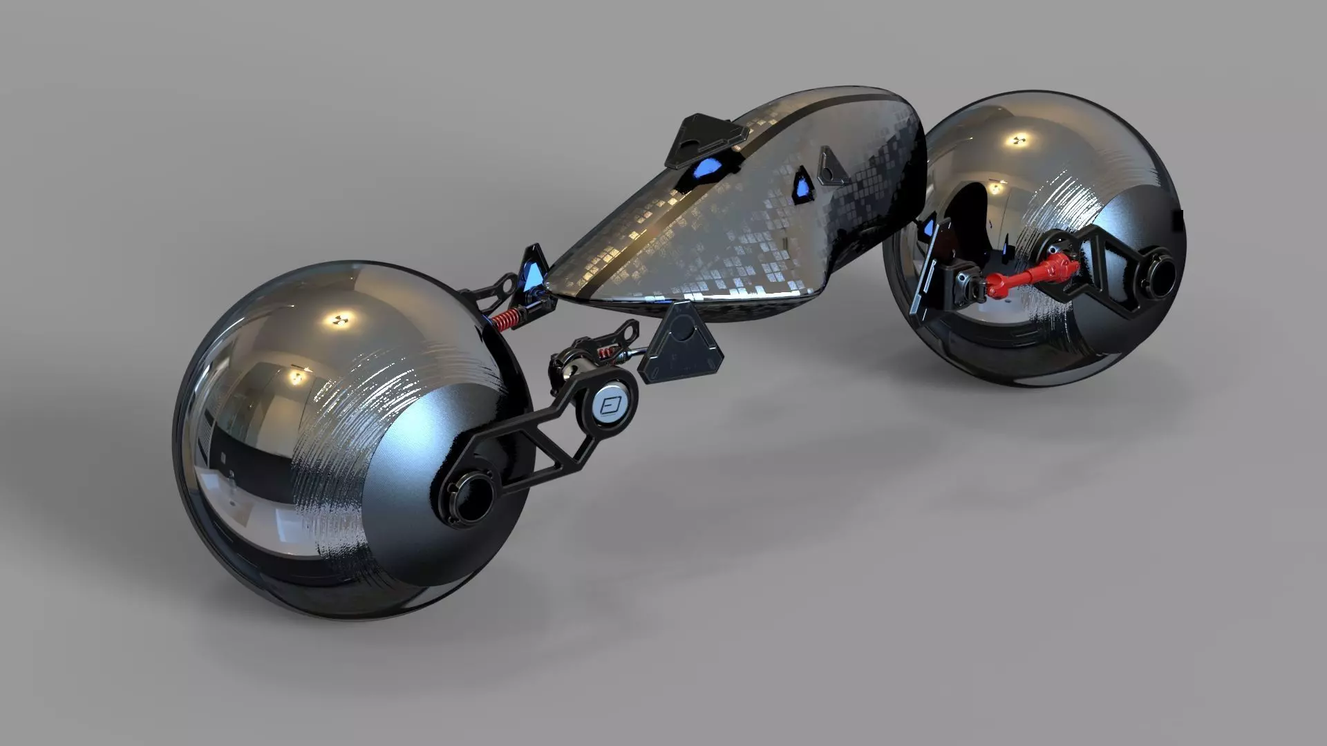 sci-fi bike 3D model_0