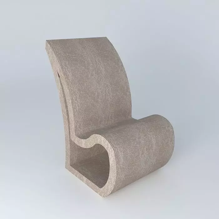 armchair in leather Free 3D model