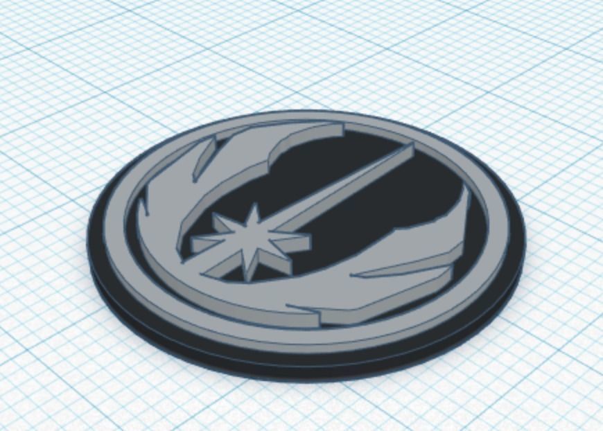 Jedi Order Symbol 3D model 3D printable | CGTrader