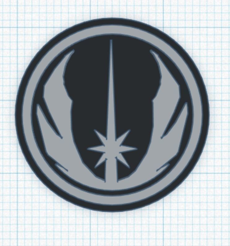 Jedi Order Symbol 3D model 3D printable | CGTrader