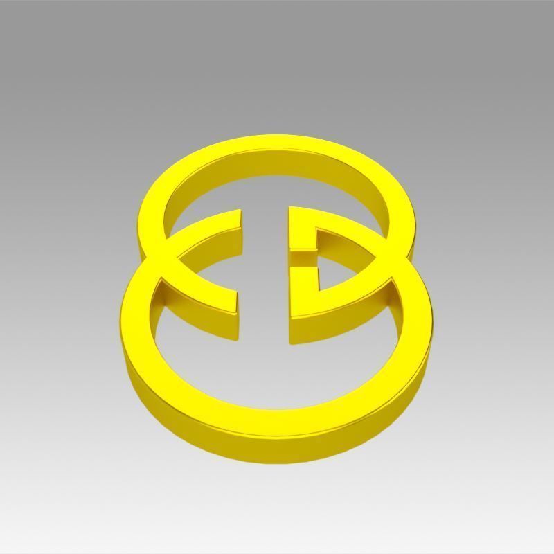 Gucci logo 3D model_8