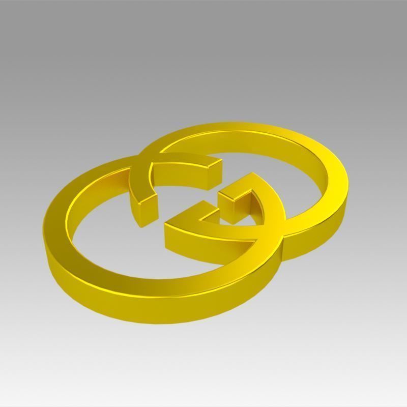 Gucci logo 3D model_9