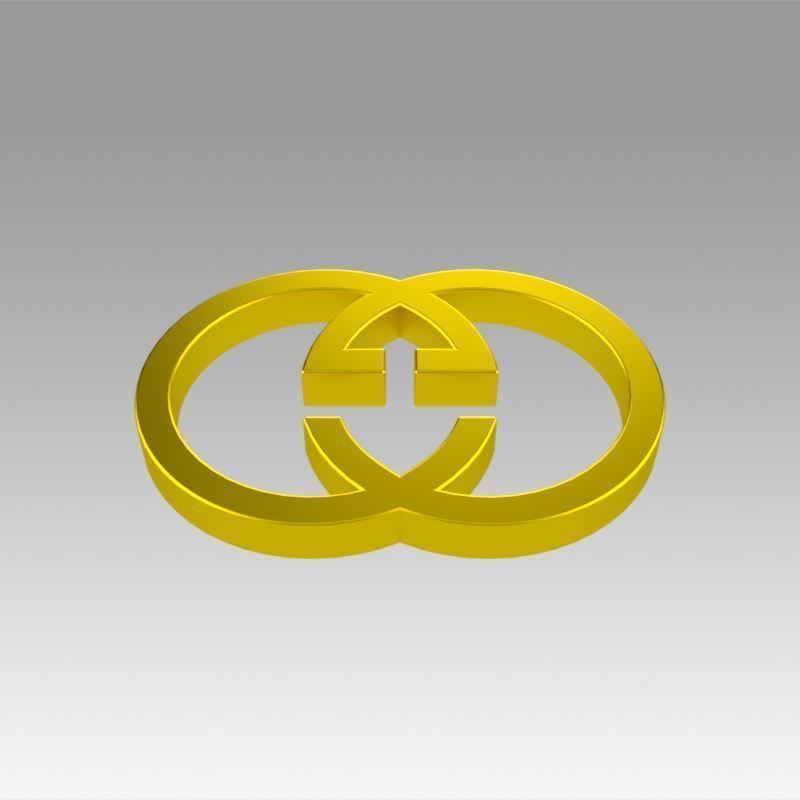 Gucci logo 3D model_6