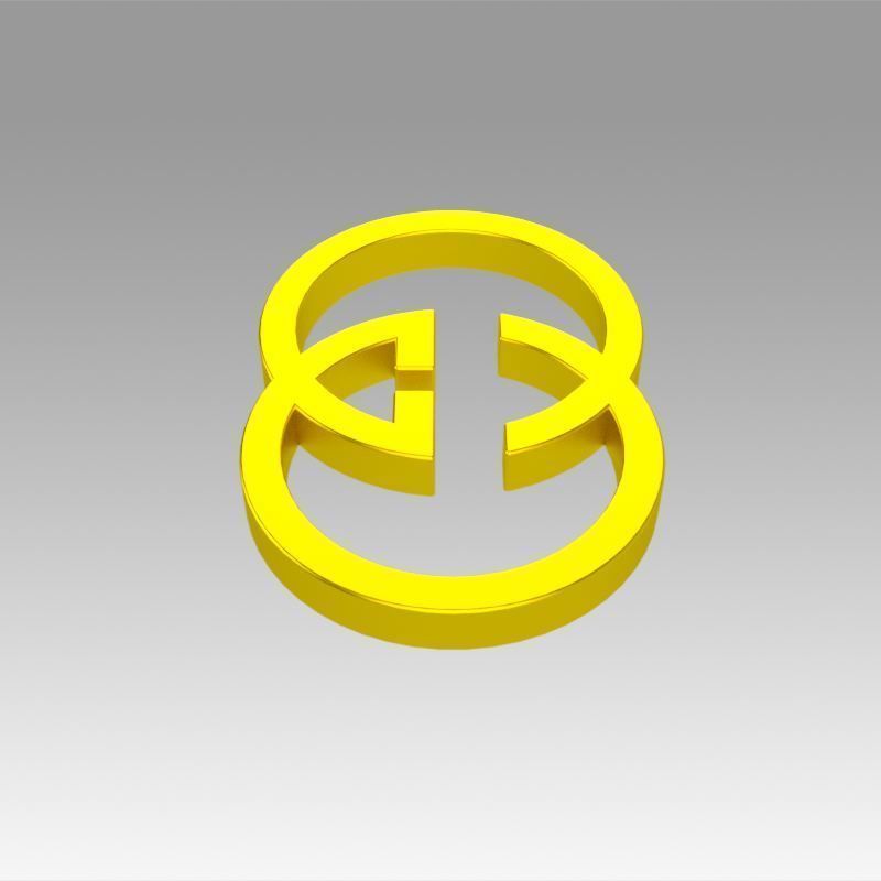 Gucci logo 3D model_4