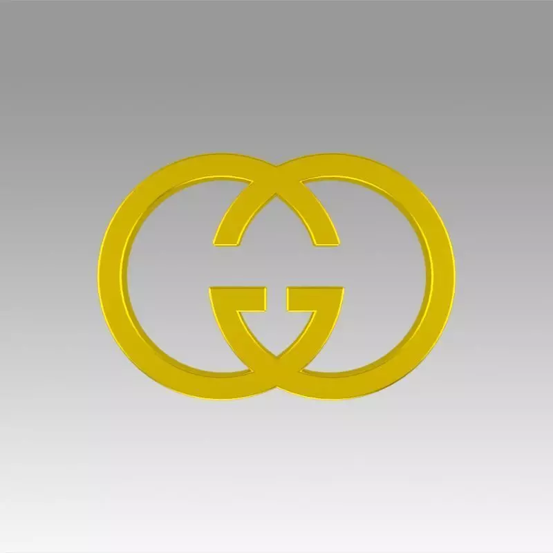 Gucci logo 3D model_0