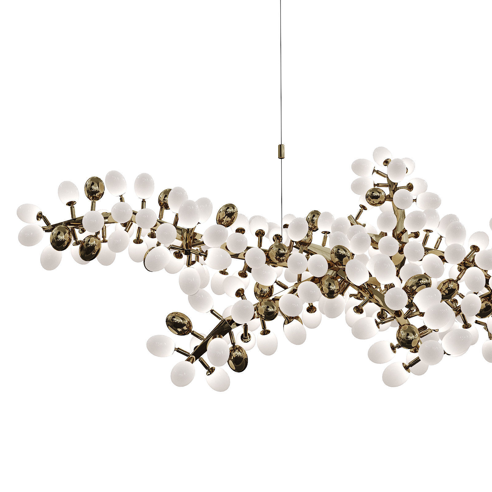 Hudson furniture HORIZONTAL VALIANT Chandelier 3D model_1