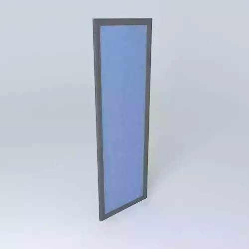 Pivoting door glass
