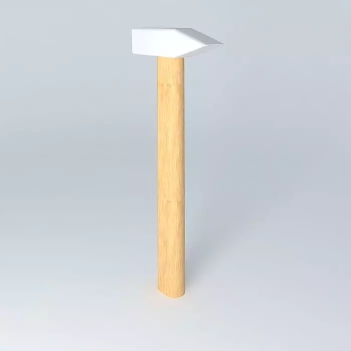 wooden hammer Free 3D model