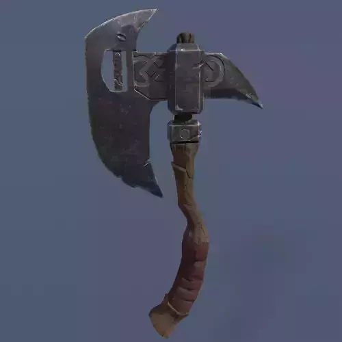 Low-poly axe