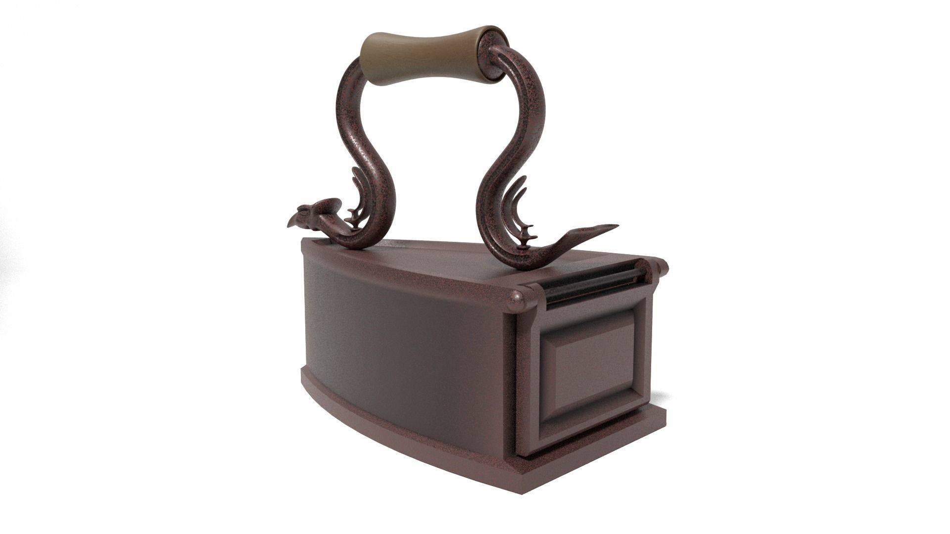 Old rusted iron 3D model_2