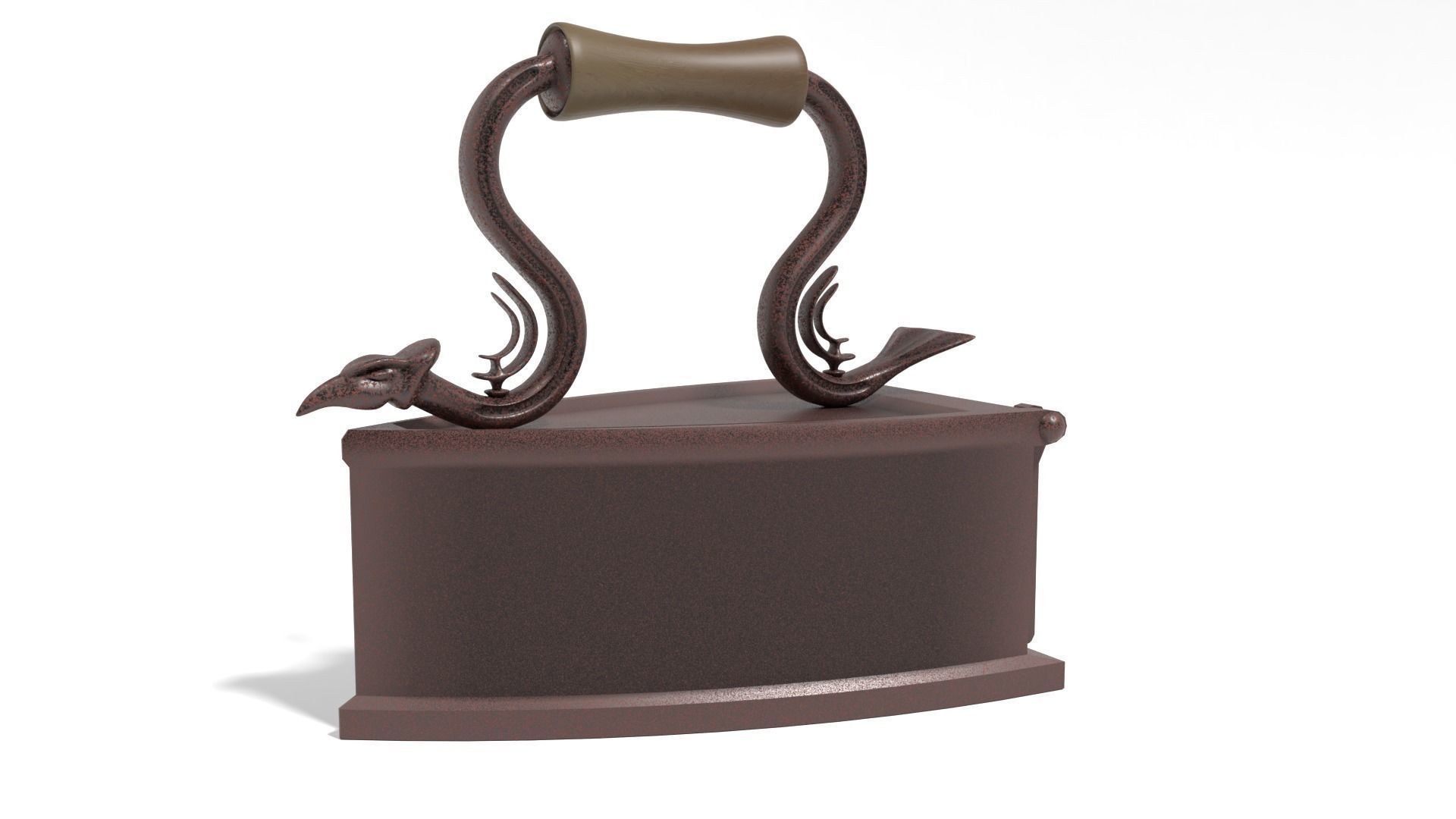 Old rusted iron 3D model_1