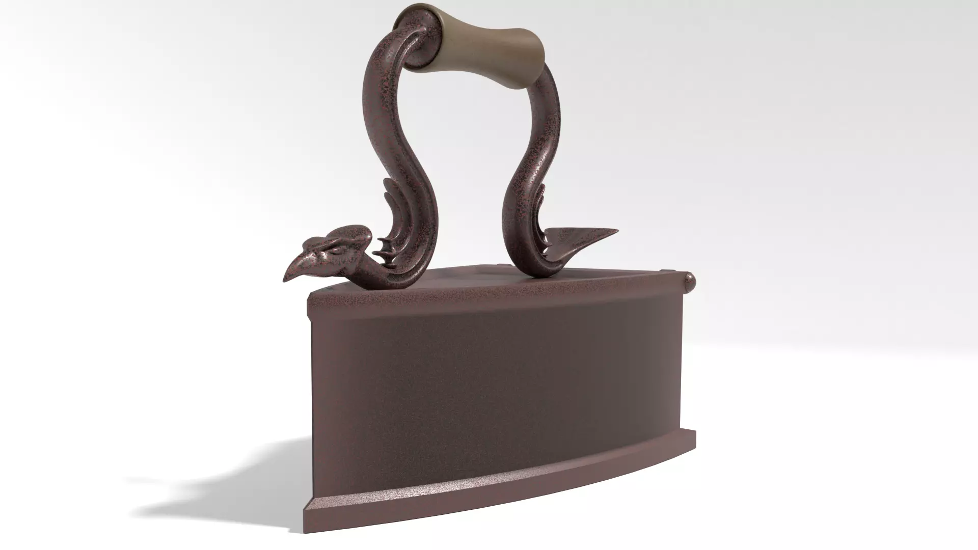 Old rusted iron 3D model_0