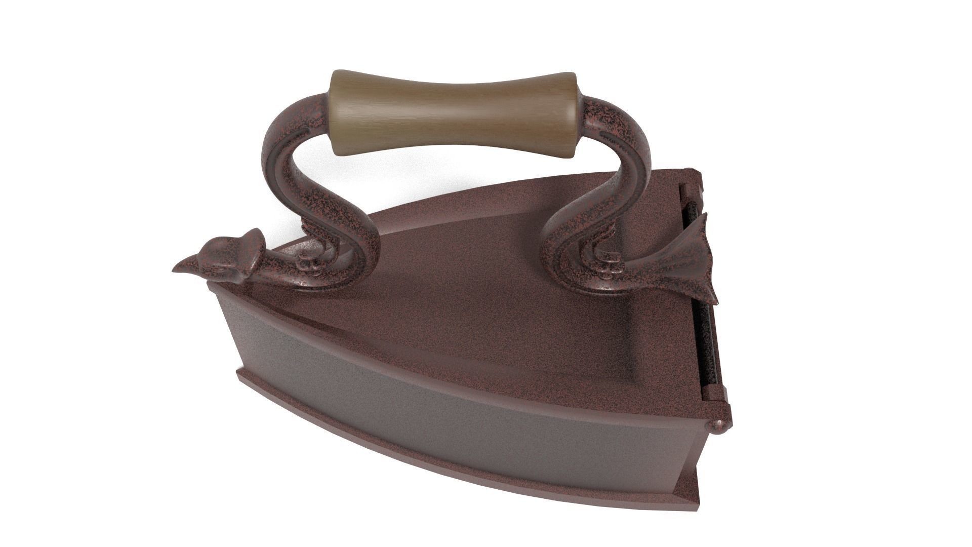 Old rusted iron 3D model_3