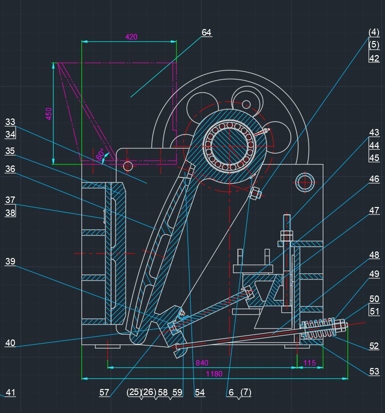 PE250x400 JAW CRUSHER 3D model_2