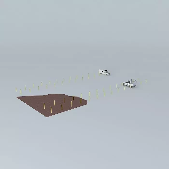 Parking area at PERFO Free 3D model