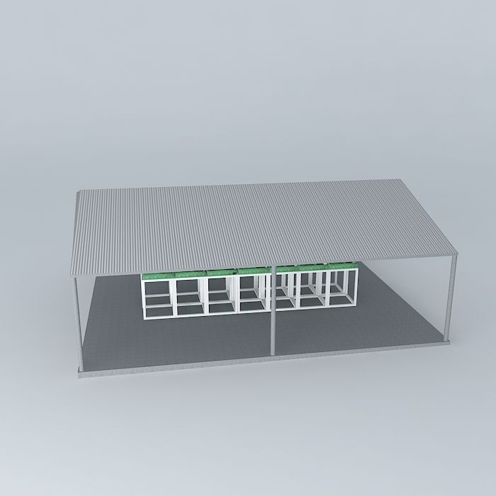COMESA laundries camp Free 3D model_2
