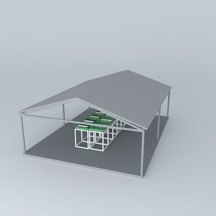 COMESA laundries camp Free 3D model_1