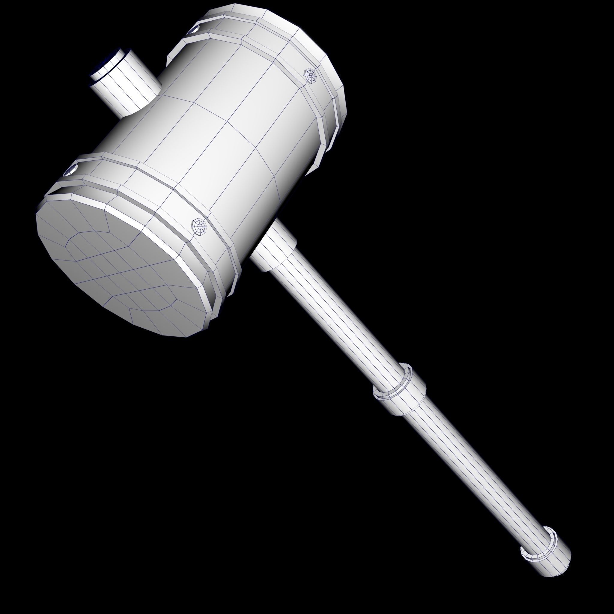 Stylized Fantasy Weapons Pack Low-poly 3D model_10