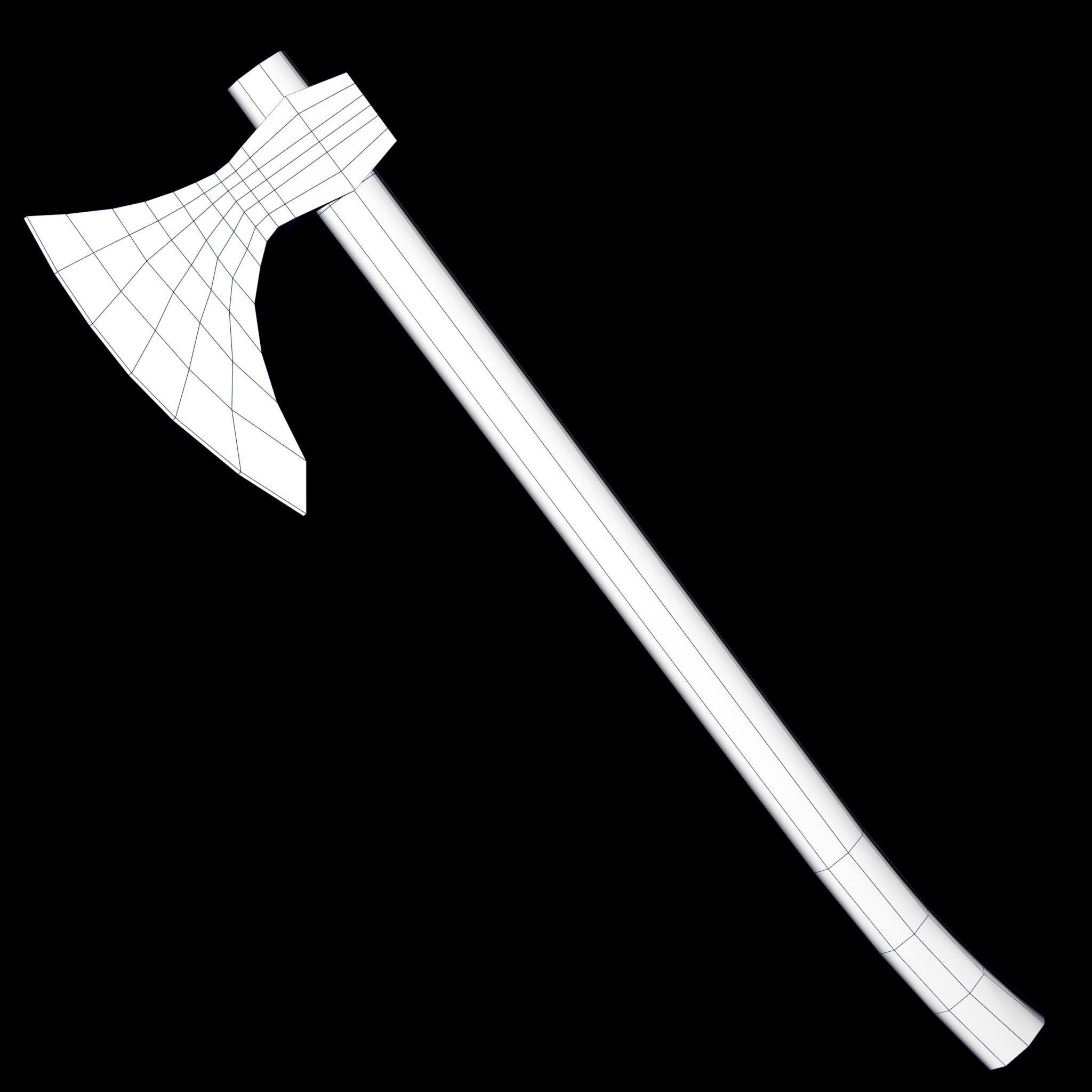 Stylized Fantasy Weapons Pack Low-poly 3D model_6