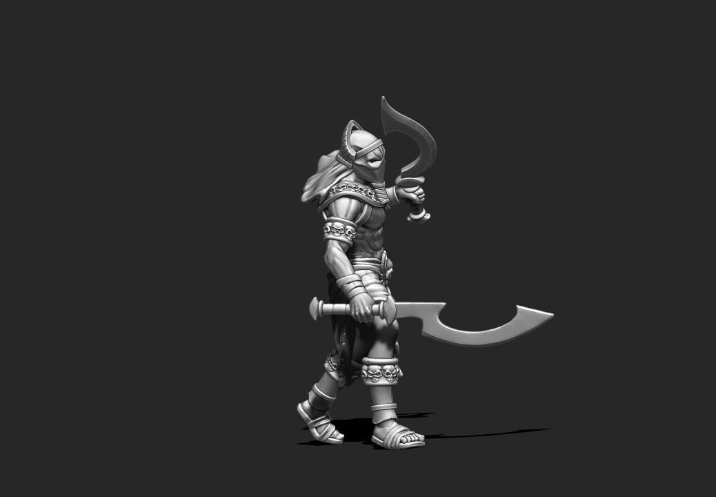 Egyptian bundle - 6 miniatures 3D print model_13