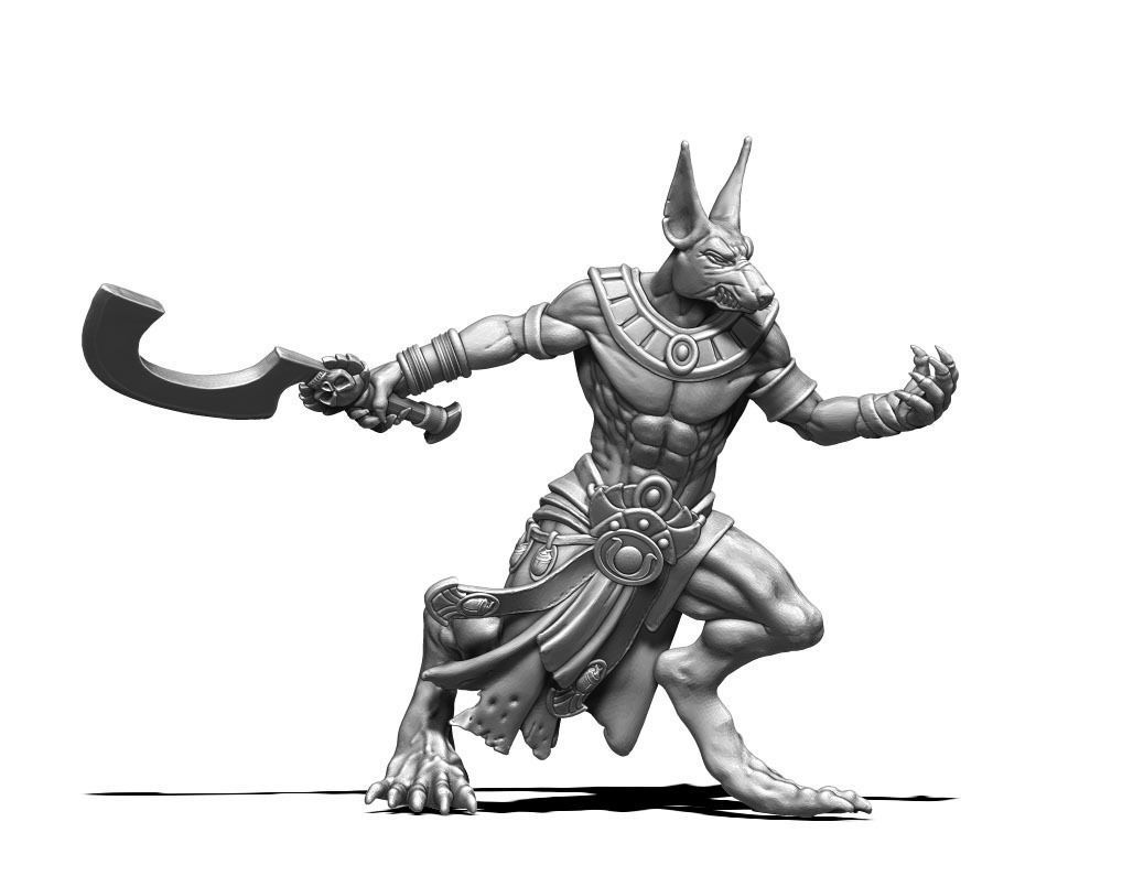 Egyptian bundle - 6 miniatures 3D print model_44