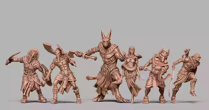 Egyptian bundle - 6 miniatures