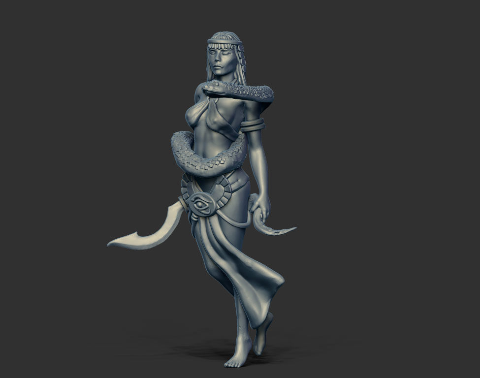 Egyptian bundle - 6 miniatures 3D print model_23