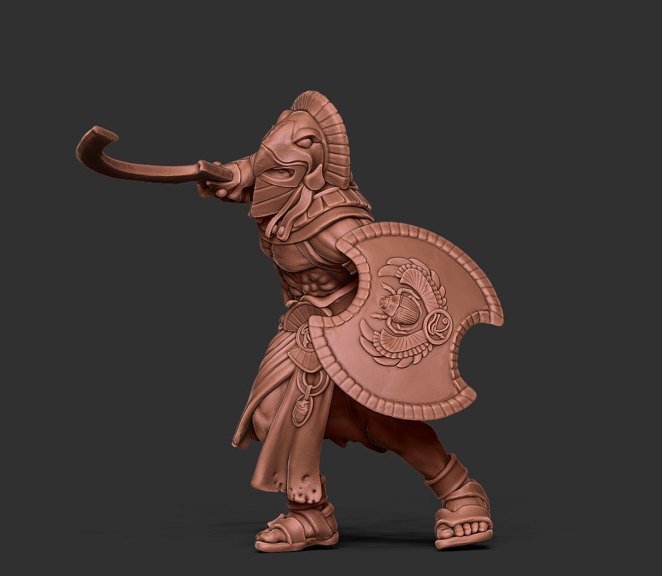 Egyptian bundle - 6 miniatures 3D print model_19