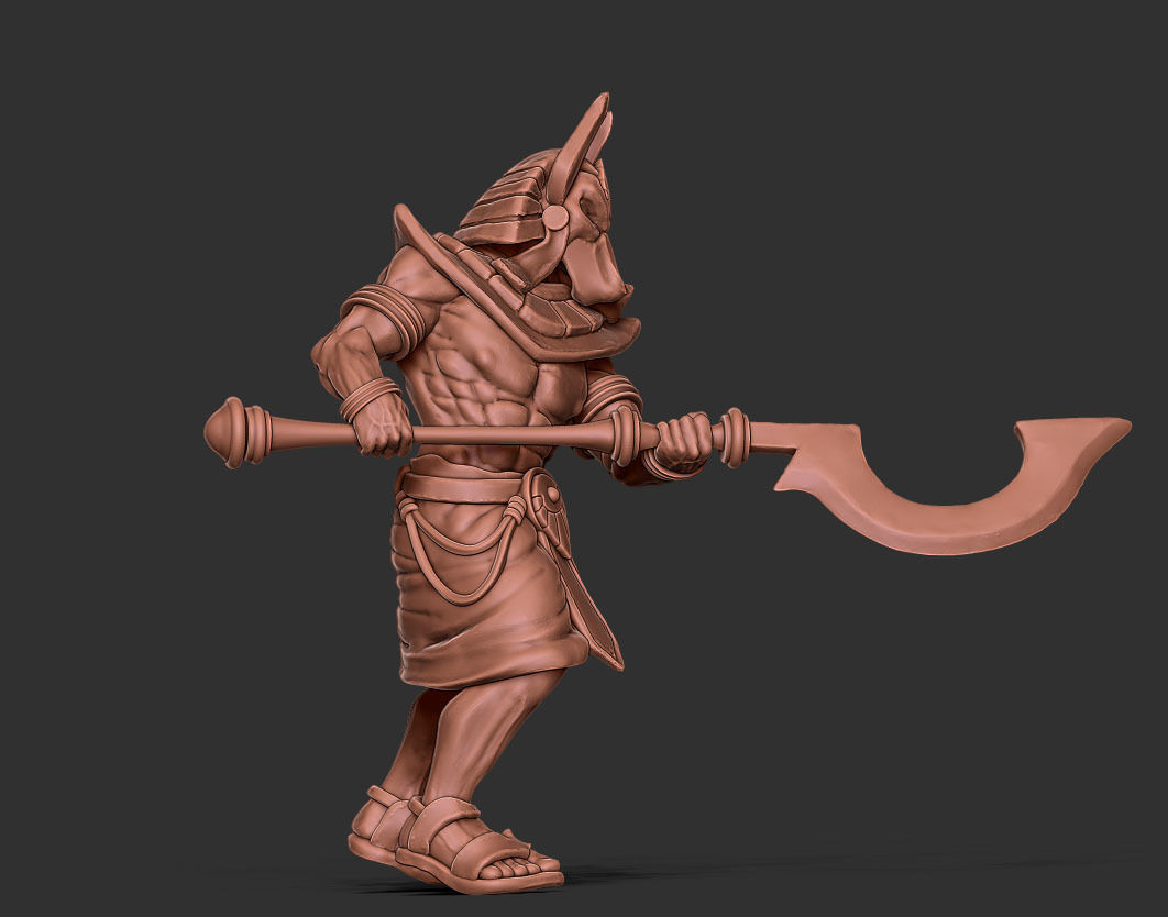 Egyptian bundle - 6 miniatures 3D print model_4