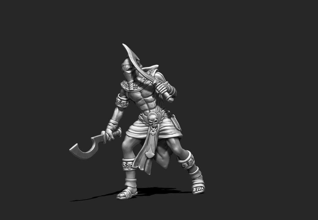 Egyptian bundle - 6 miniatures 3D print model_11