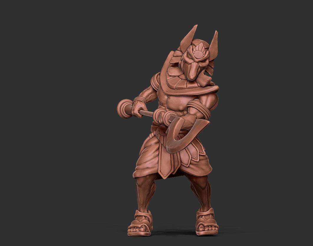 Egyptian bundle - 6 miniatures 3D print model_7