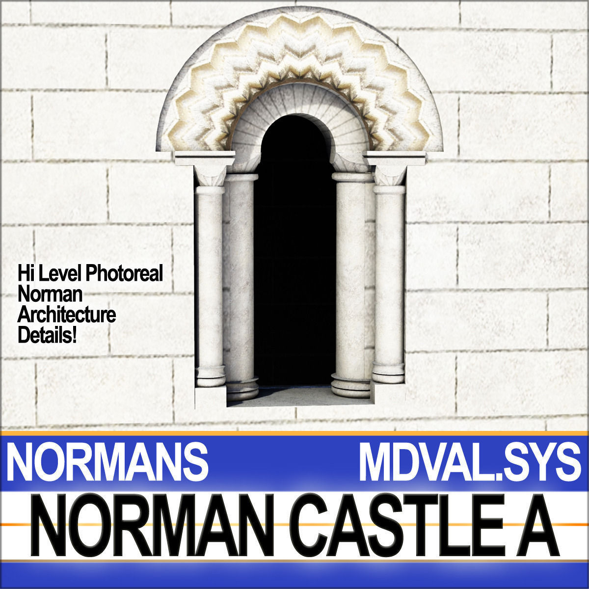 Medieval Norman Castle A Hedingham UK 3D model_7