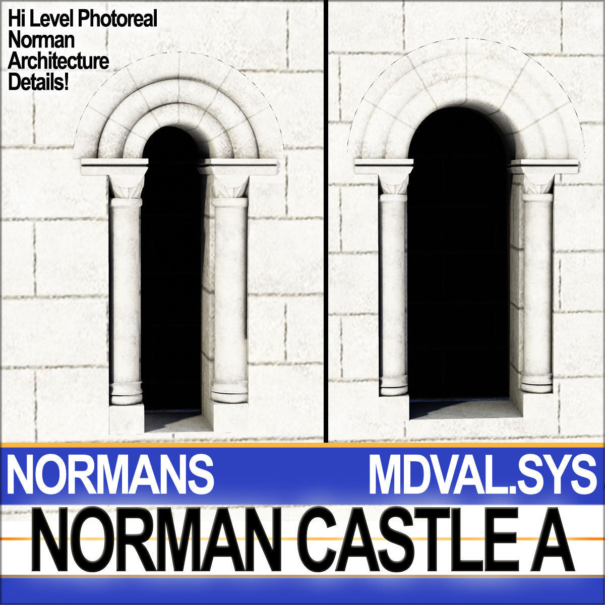 Medieval Norman Castle A Hedingham UK 3D model_9