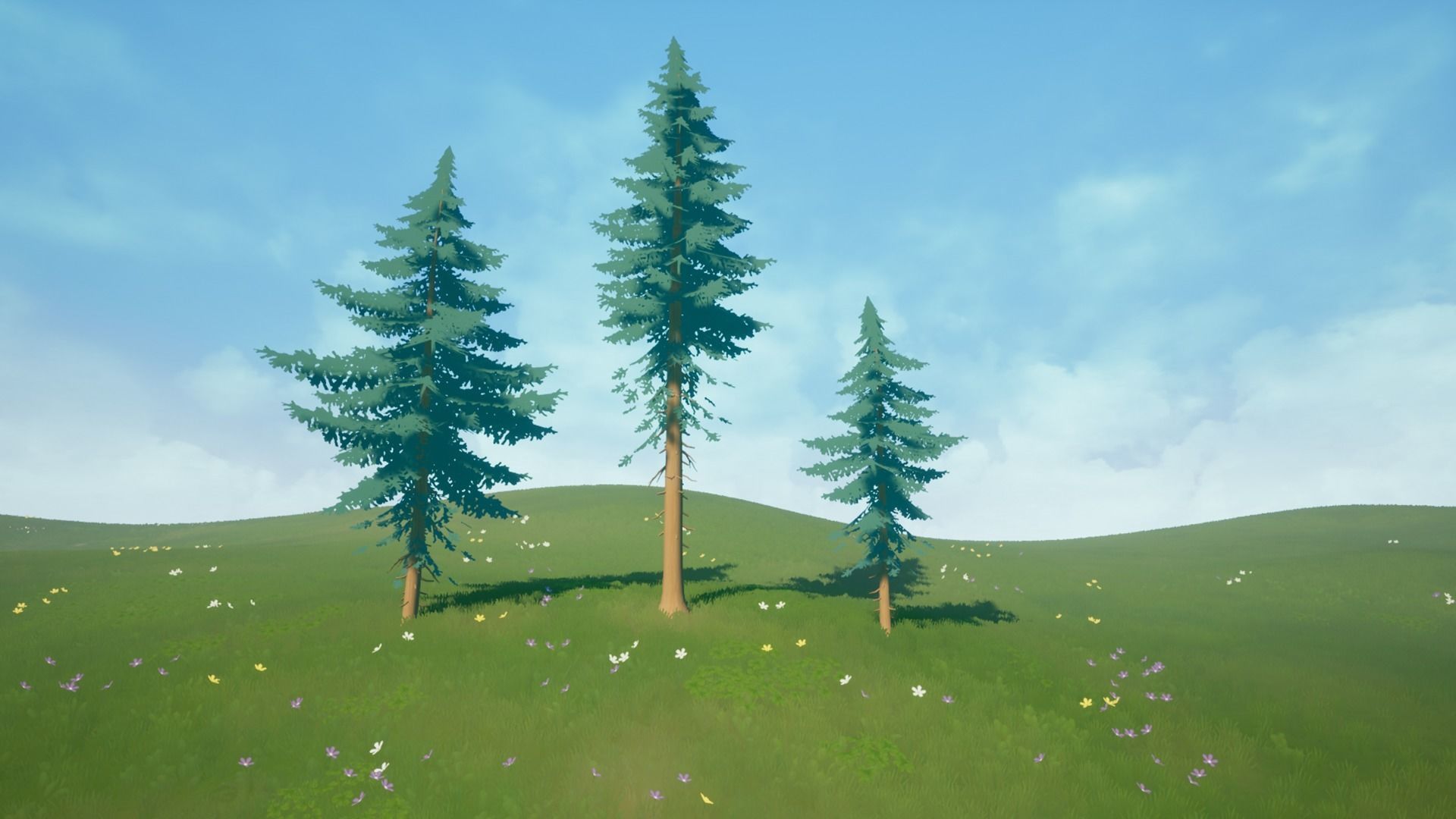 Stylized Environment Series - Forest Package Low-poly 3D model_7