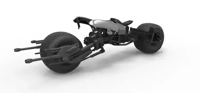 Batpod from The Dark Knight Scale 1 to 12 3D print model