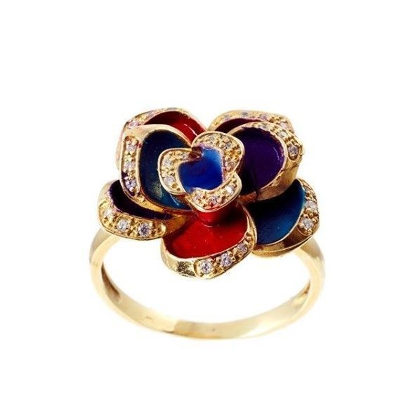 Rose ring 3D print model_2