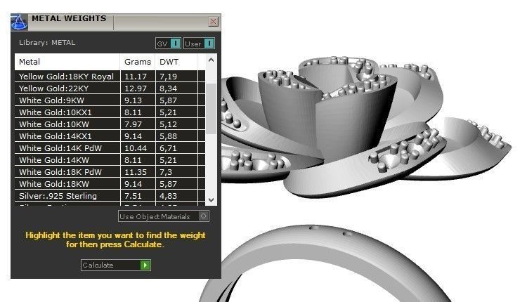 Rose ring 3D print model_4