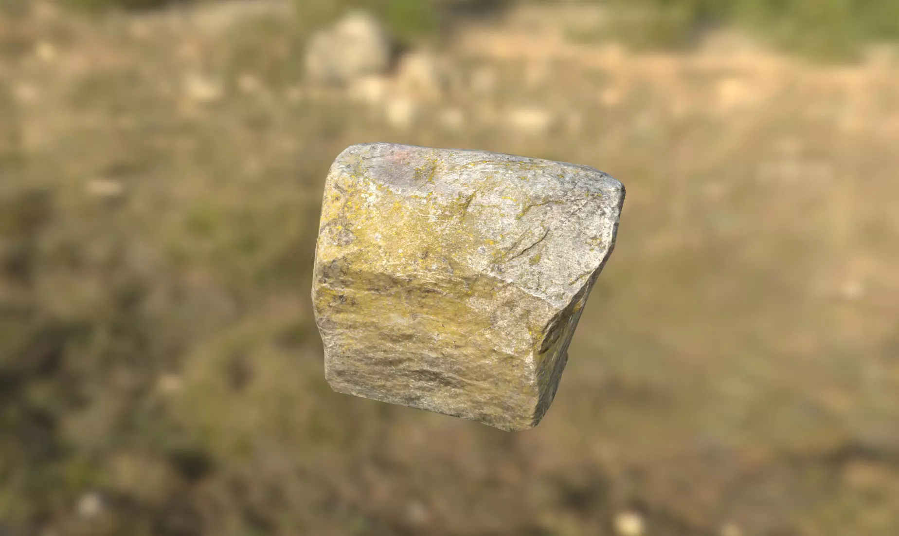 Stone Scan Low-poly 3D model_0