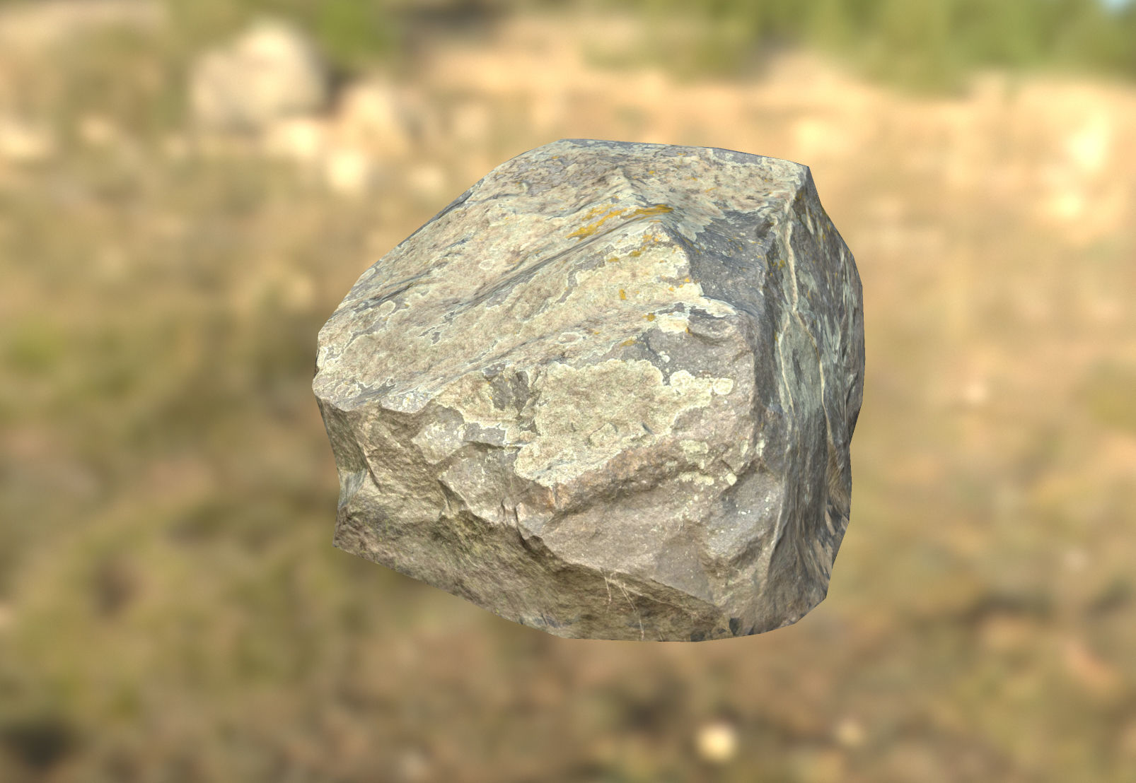 Stone Scan Low-poly 3D model_3
