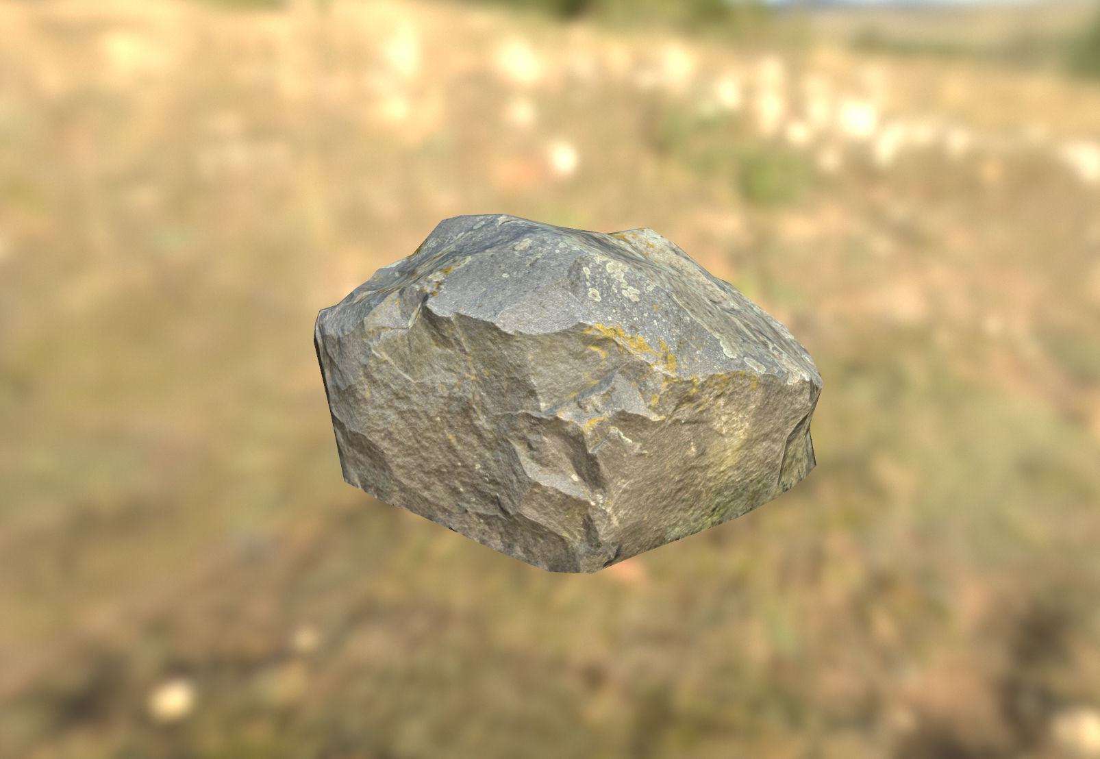 Stone Scan Low-poly 3D model_4