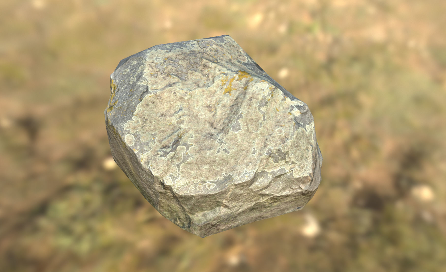 Stone Scan Low-poly 3D model_1