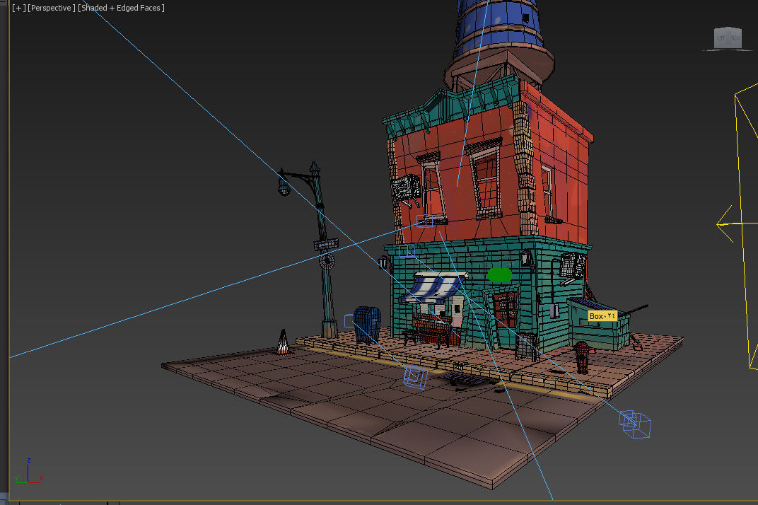 stylized house 3D model_6