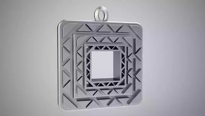 Square Amulet Necklace