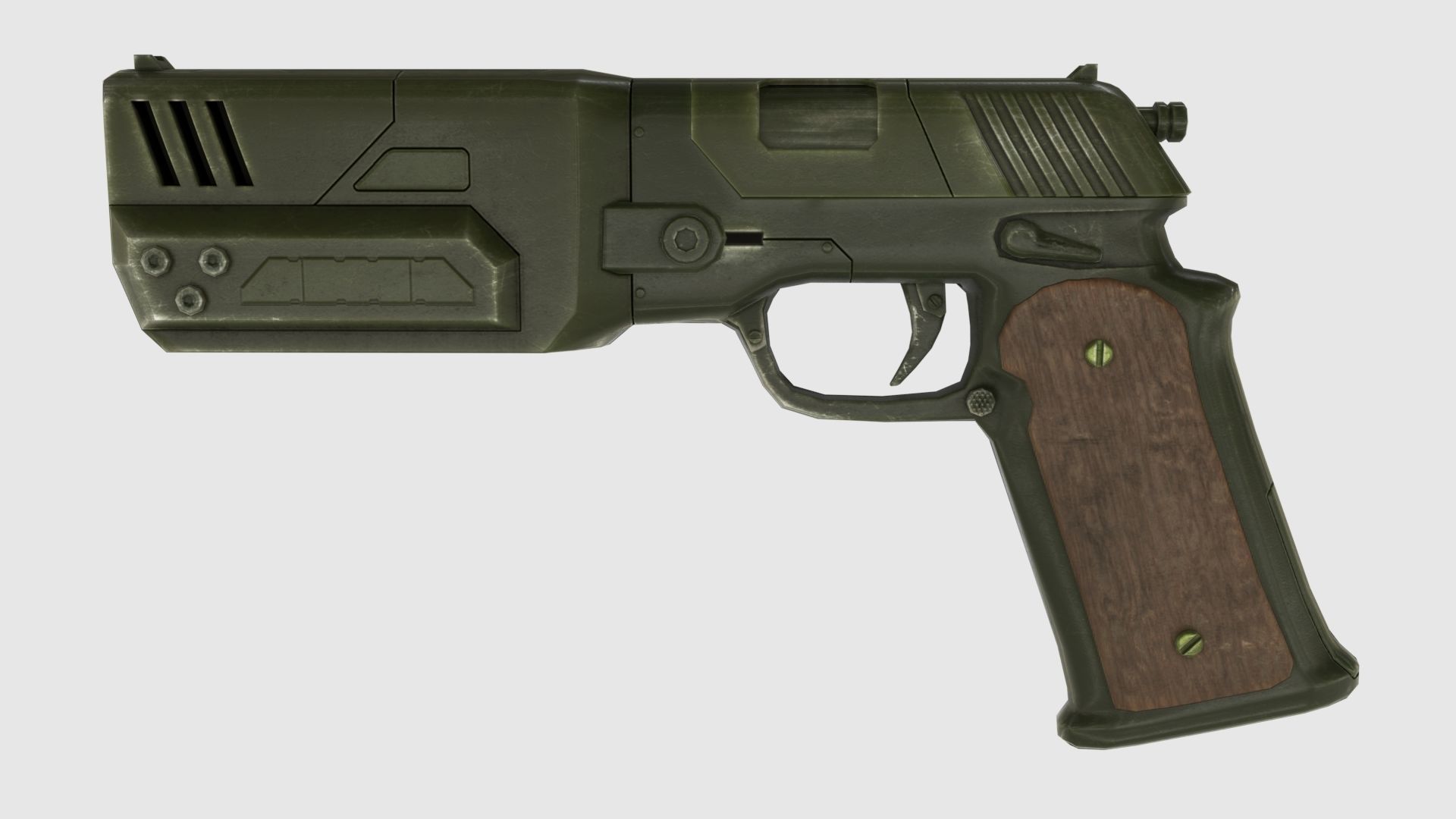 Low Poly Weapon Pack With PBR Materials Low-poly 3D model_17