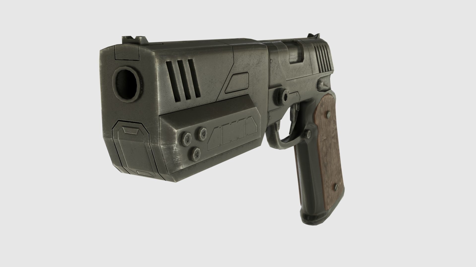 Low Poly Weapon Pack With PBR Materials Low-poly 3D model_11